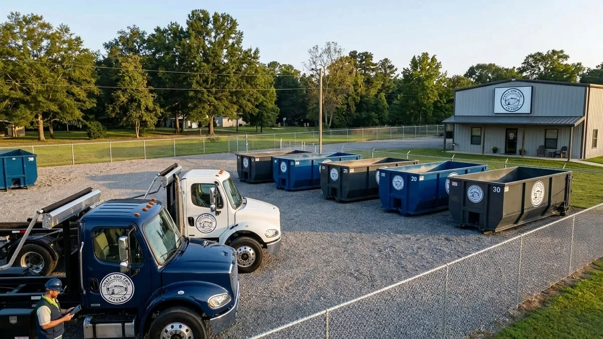 Serving Jackson and the Jackson metro Healy and Son Dumpster Rental Jackson roll-off truck serving Jackson and the Jackson metro